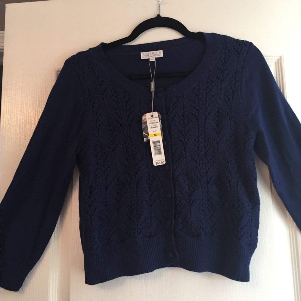 Blue button down sweater
